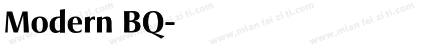 Modern BQ字体转换